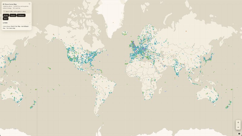 影视 / 游戏 / 动漫作品的场景地图 - “圣地巡礼”